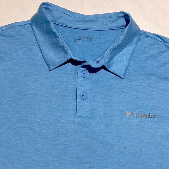 Columbia Performance Golf Polo. Light Heather Blue. X Large. Make an offer. - Picture 4 of 7